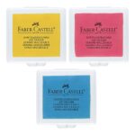 Ластик-клячка Faber-Castell, формопласт, 40*35*10мм, ассорти, пластик. контейнер