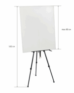 Мольберт алюминиевый переносной с держателем для кистей Гамма "Студия" 95*73*162см, с чехлом.