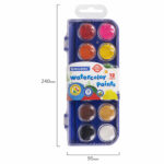 Краски акварельные BRAUBERG "PREMIUM" 12 цветов, круглые кюветы 28 мм.